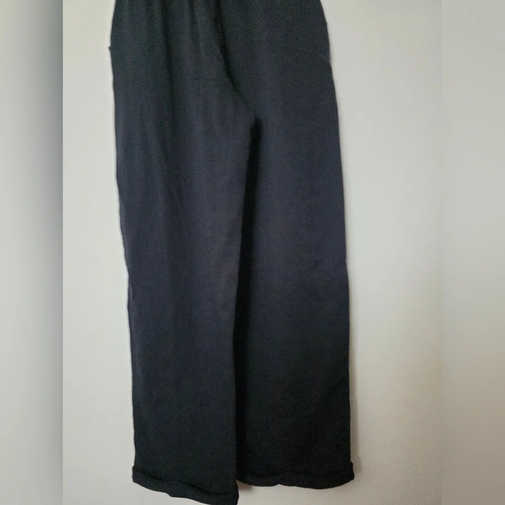 525‎ America Revolve Jumpsuit Black French Terry Utility Short Sleeve Size S